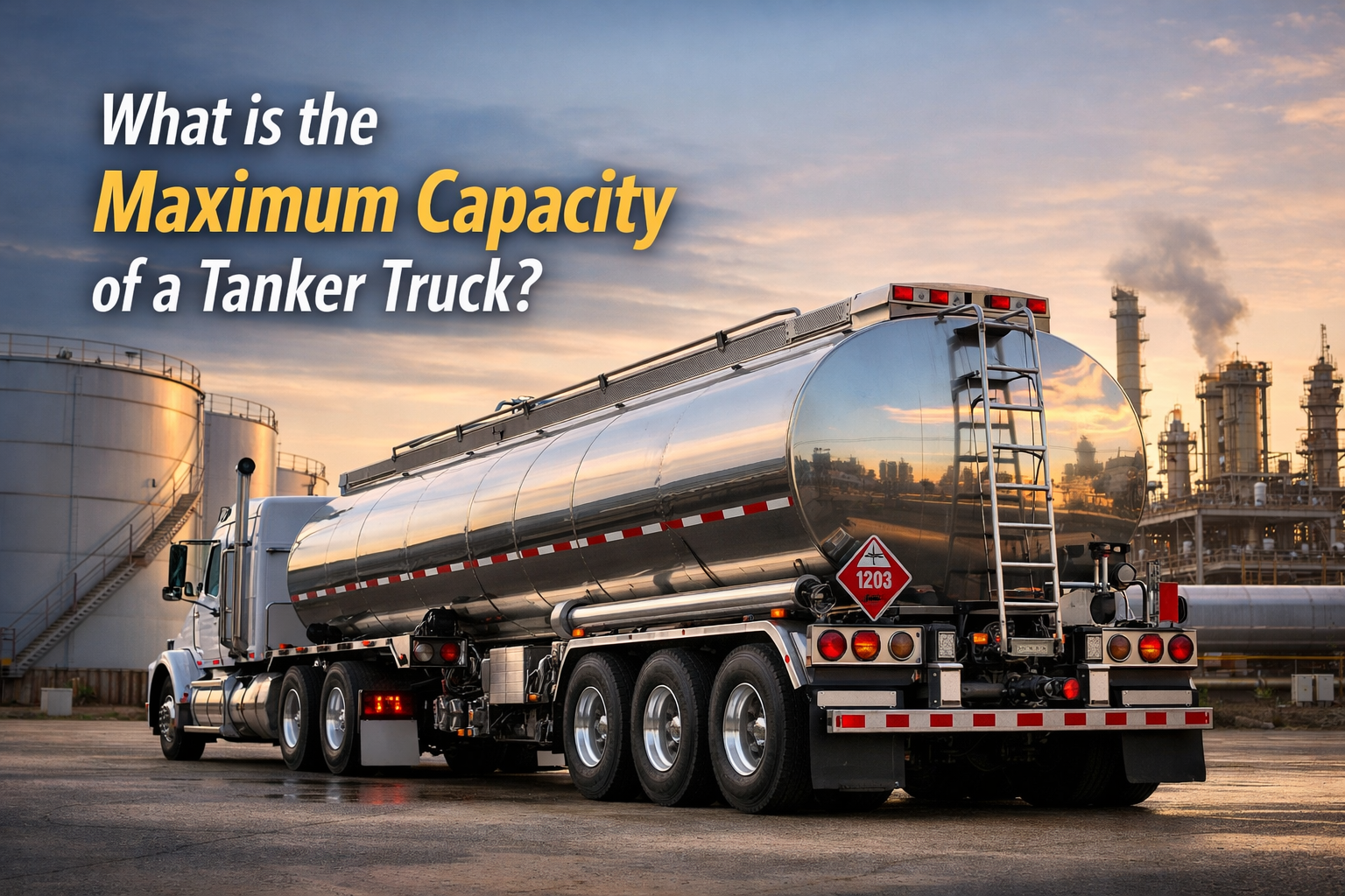 What is the maximum capacity of a tanker truck?