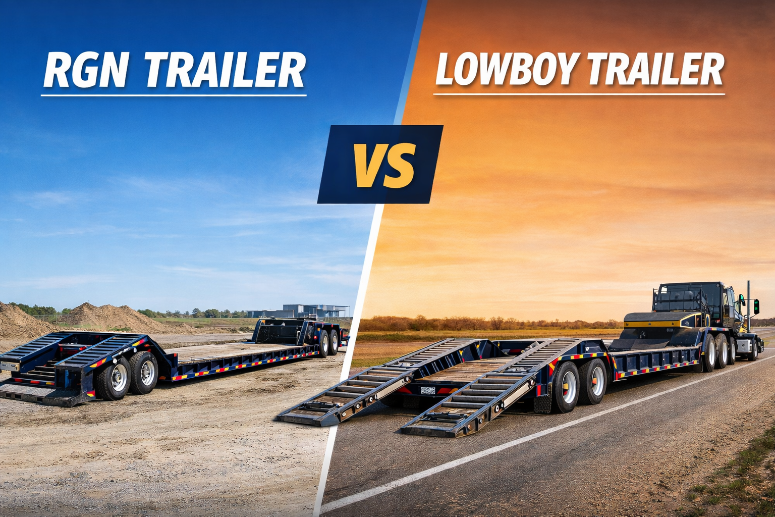 RGN Trailer vs Lowboy Trailer: What’s the Difference?