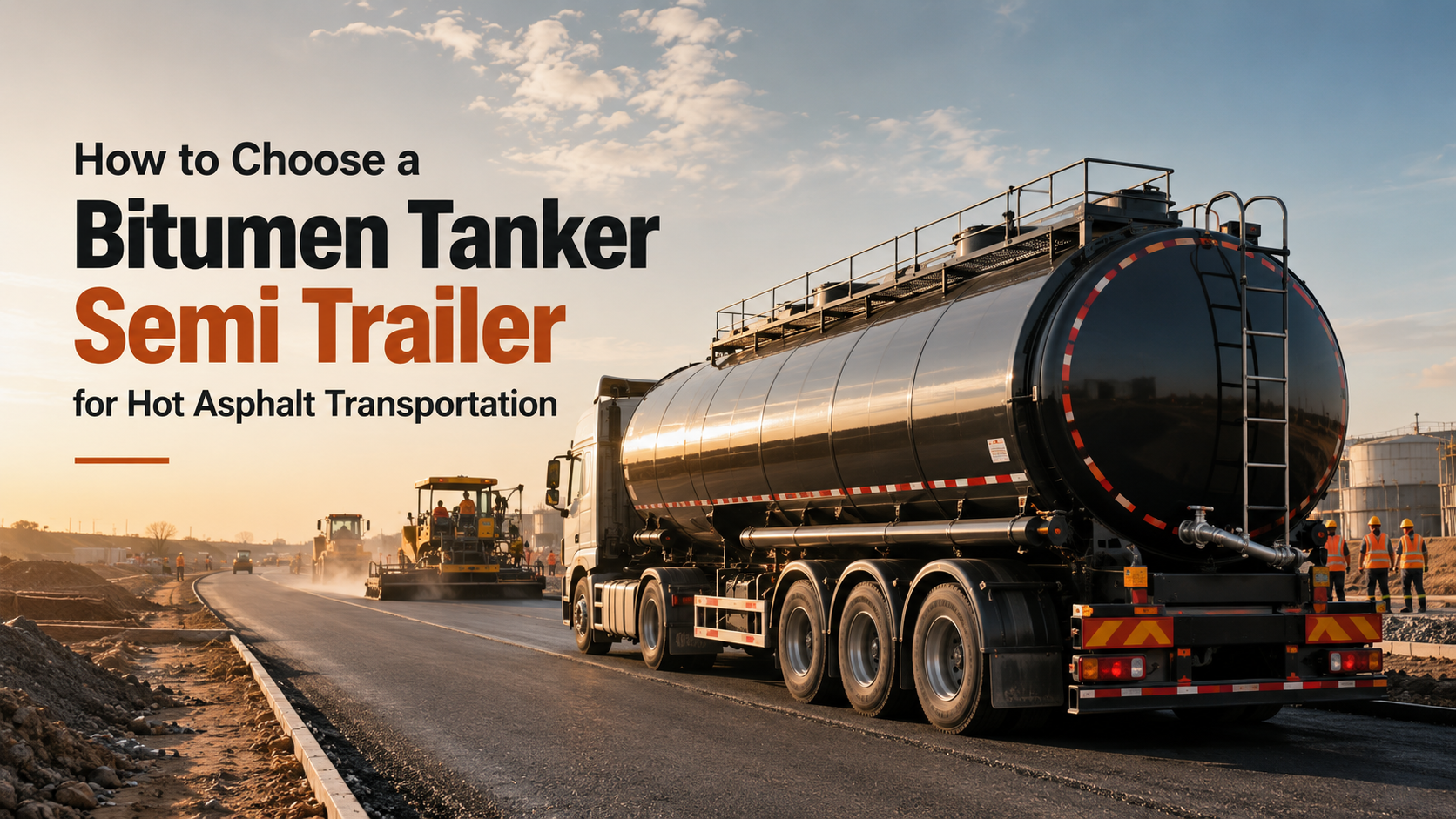How to Choose a Bitumen Tanker Semi Trailer for Hot Asphalt Transportation？