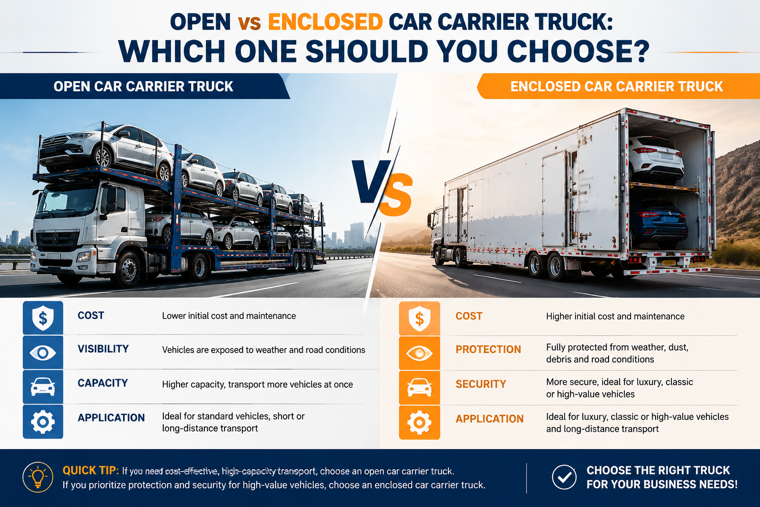 Open vs Enclosed Car Carrier Truck: Which One Should You Choose?