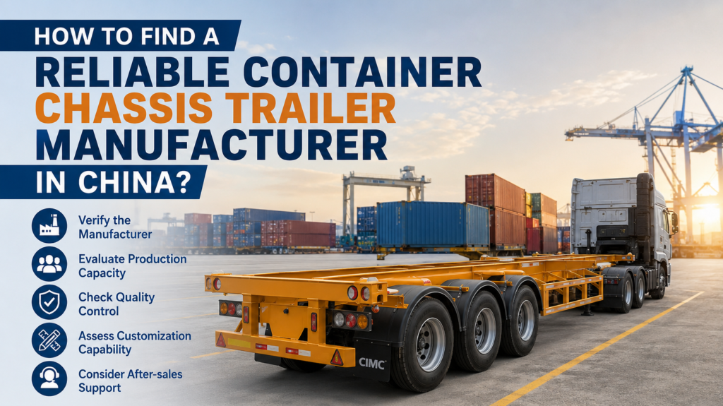 How to Find a Reliable Container Chassis Trailer Manufacturer in China？