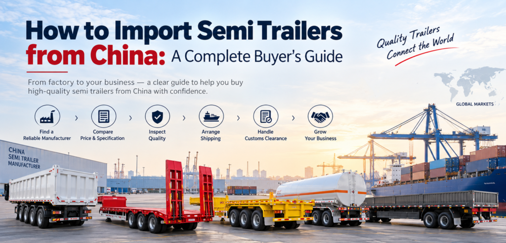How to Import Semi Trailers from China: A Complete Buyer’s Guide