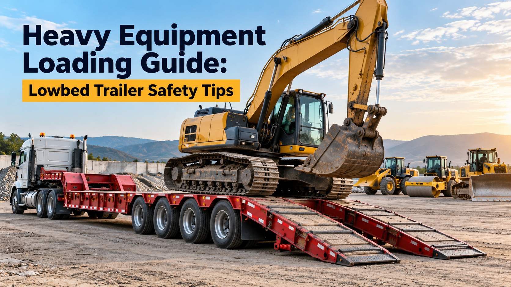 Heavy Equipment Loading Guide: Lowbed Trailer Safety Tips